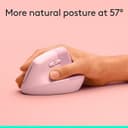 Logitech Lift Vertical Ergonomic Mouse - Rose thumbnail 4