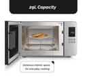 SMEG Collezione MOC01BLMUK Microwave with Grill 29L 900W Inverter 18 Auto Cook Programmes - Black thumbnail 2