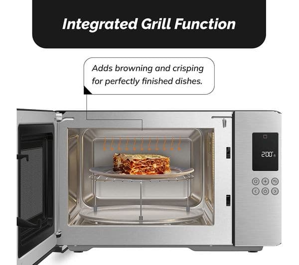 SMEG Collezione MOC01BLMUK Microwave with Grill 29L 900W Inverter 18 Auto Cook Programmes - Black - Image 4