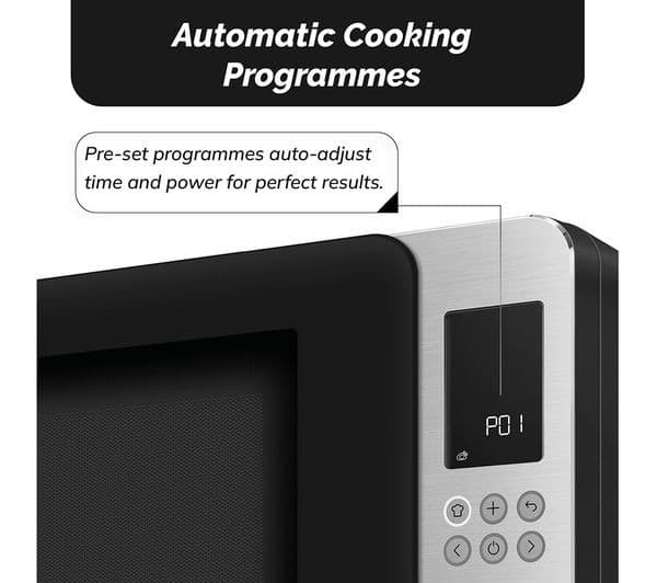 SMEG Collezione MOC01BLMUK Microwave with Grill 29L 900W Inverter 18 Auto Cook Programmes - Black - Image 5