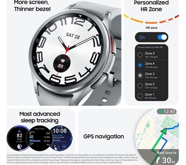 SAMSUNG Galaxy Watch6 Classic 4G with Bixby - Black, 43 mm - Image 7
