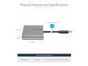 StarTech.com USB 3.0 to 4 HDMI Adapter, External Video & Graphics Card, USB Type-A to Quad HDMI Monitor Display Adapter Dongle, 1080p 60Hz, USB 3.0 to HDMI Adapter/Video Converter, Windows - Multi Monitor Adapter - adapter cable - HDMI / USB - 1 m thumbnail 1