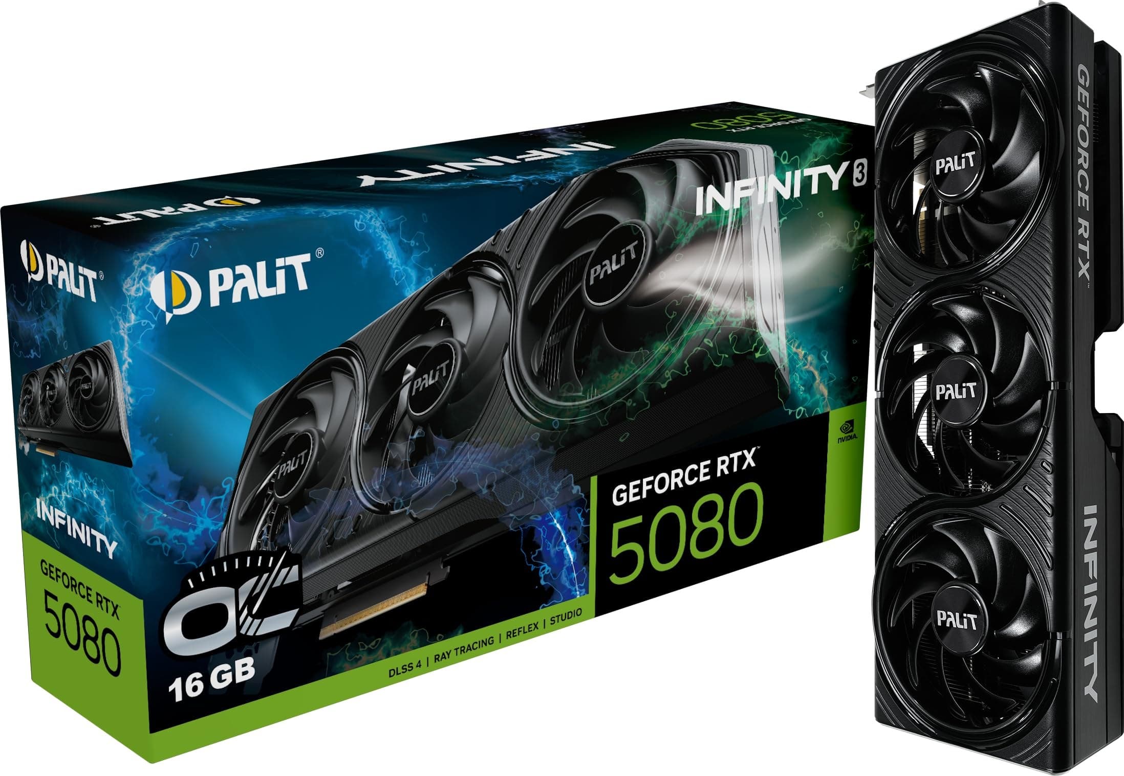 Palit GeForce RTX 5080 Infinity 3 OC 16GB GDDR7 Gaming Graphics Card