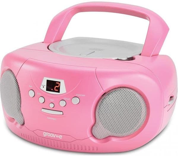 Groov-e GVPS733CD10 Boombox Pink - Image 2