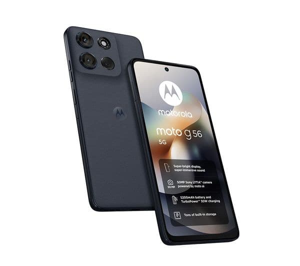 Motorola Moto G56 5G 256GB (8GB RAM) Pantone Black Oyster - SIM-Free Smartphone - Image 1
