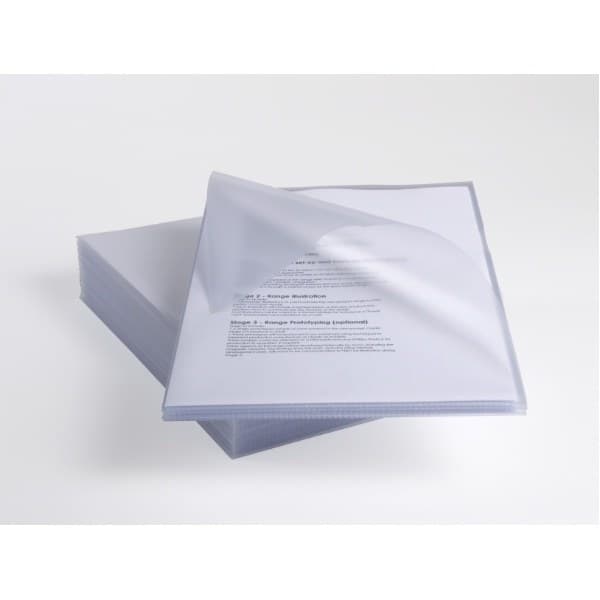 Rexel Anti-Slip A4 Folders Clear (25) - Image 1