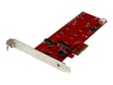 StarTech.com 2x M.2 SATA SSD Controller Card - PCIe - PCI Express M.2 SATA III Controller - NGFF Card Adapter (PEX2M2) - storage controller - M.2 Card / SATA 6Gb/s - PCIe 2.0 x2 thumbnail 1
