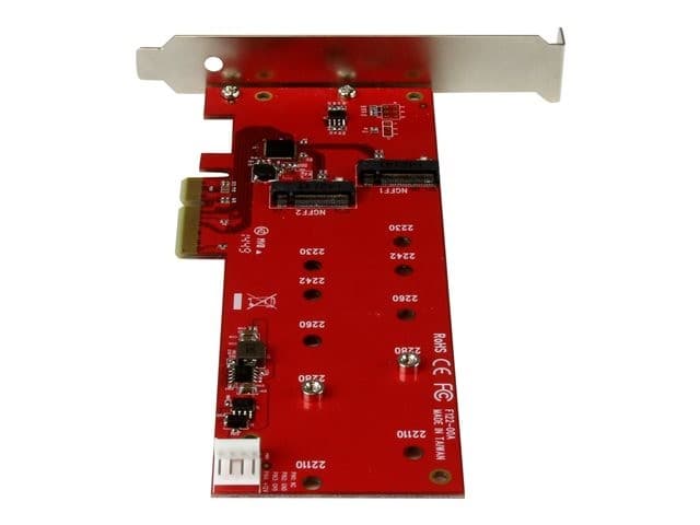StarTech.com 2x M.2 SATA SSD Controller Card - PCIe - PCI Express M.2 SATA III Controller - NGFF Card Adapter (PEX2M2) - storage controller - M.2 Card / SATA 6Gb/s - PCIe 2.0 x2 - Image 4
