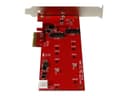 StarTech.com 2x M.2 SATA SSD Controller Card - PCIe - PCI Express M.2 SATA III Controller - NGFF Card Adapter (PEX2M2) - storage controller - M.2 Card / SATA 6Gb/s - PCIe 2.0 x2 thumbnail 5