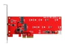 StarTech.com 2x M.2 SATA SSD Controller Card - PCIe - PCI Express M.2 SATA III Controller - NGFF Card Adapter (PEX2M2) - storage controller - M.2 Card / SATA 6Gb/s - PCIe 2.0 x2 thumbnail 7