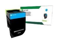 Lexmark X317 - cyan - original - toner cartridge - LCCP, LRP - Image 2