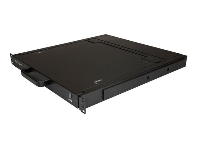 StarTech.com Rackmount KVM Console, Single Port VGA KVM with 17" LCD Monitor for Server Rack, Fully Featured Universal 1U LCD KVM Drawer with Cables & Hardware, USB Support, 50,000 MTBF - LCD KVM Concole Drawer (RKCONS1701) - KVM console - 17" - Image 1