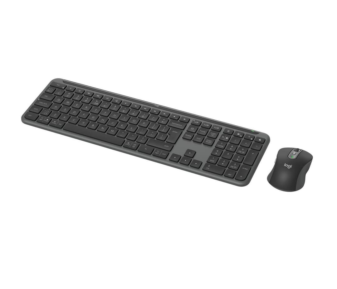 Logitech MK950 Signature Slim Combo Wireless Keyboard and Mouse Graphite - US International QWERTY - Image 1