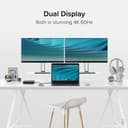 Plugable Technologies 7-in-1 USB C Docking Station Dual Monitor - Dual HDMI Dock is Compatible with Mac and Windows, USB4, Thunderbolt or USB-C, 100W PD, 2x HDMI, 1x USB-C, 1Gbps Ethernet, 1x USB 3.0, 1x SD Card thumbnail 3