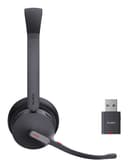 Yealink WH64 Hybrid DECT & Bluetooth Headset with Charging Stand, Black - Dual thumbnail 3