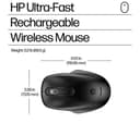 HP 510 Ultra-Fast Rechargeable Wireless Optical Mouse - Black thumbnail 6