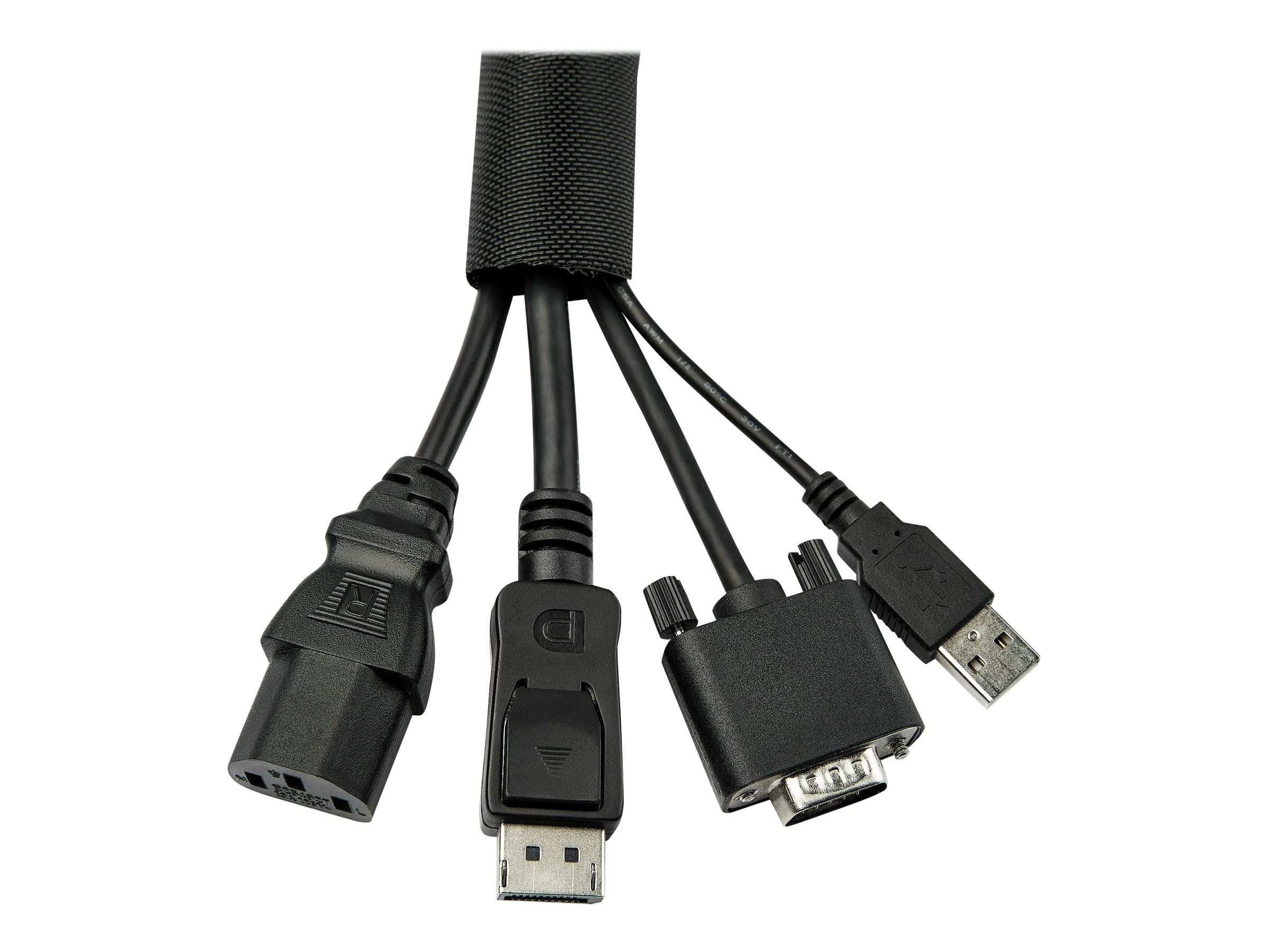 StarTech Cable Management Sleeve 4.6m Black