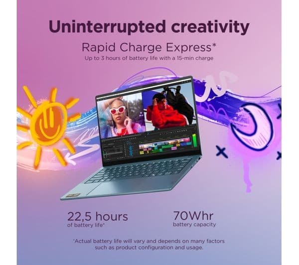 Lenovo Yoga Slim 7 14 Ryzen AI 5 512GB Tidal Teal - Image 9