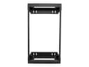 StarTech.com 18U 19" Wall Mount Network Rack, Adjustable Depth 12-20" 2 Post Open Frame Server Room Rack for AV/Data/ IT Communication/Computer Equipment/Switch with Cage Nuts & Screws - 18U Adjustable Rack - rack - 18U thumbnail 2