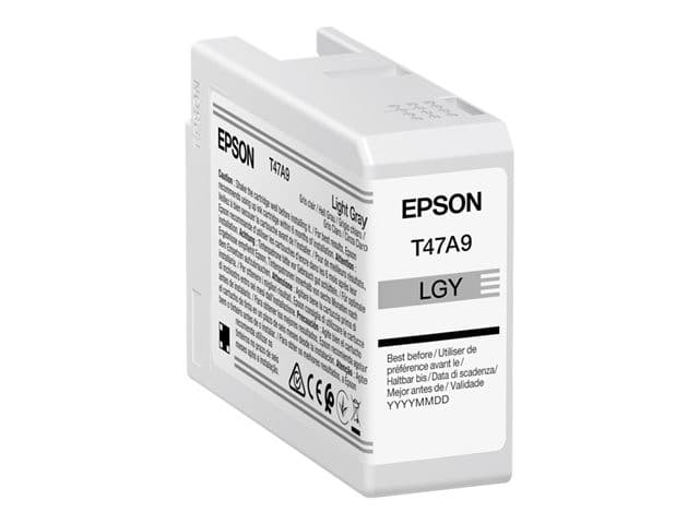 Epson T47A UltraChrome Pro 10 Original Ink Cartridge 50ml for SureColor SC-P900 - Light Grey - Image 1