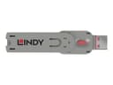 Lindy USB Type A Port Blocker Pink thumbnail 2