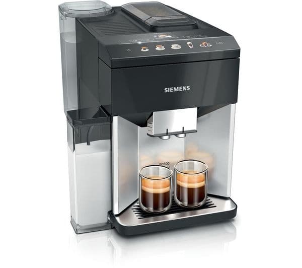 SIEMENS TQ513GB1 EQ500 Bean to Cup Fully Automatic Coffee Machine - Black & Stainless Steel - Image 2