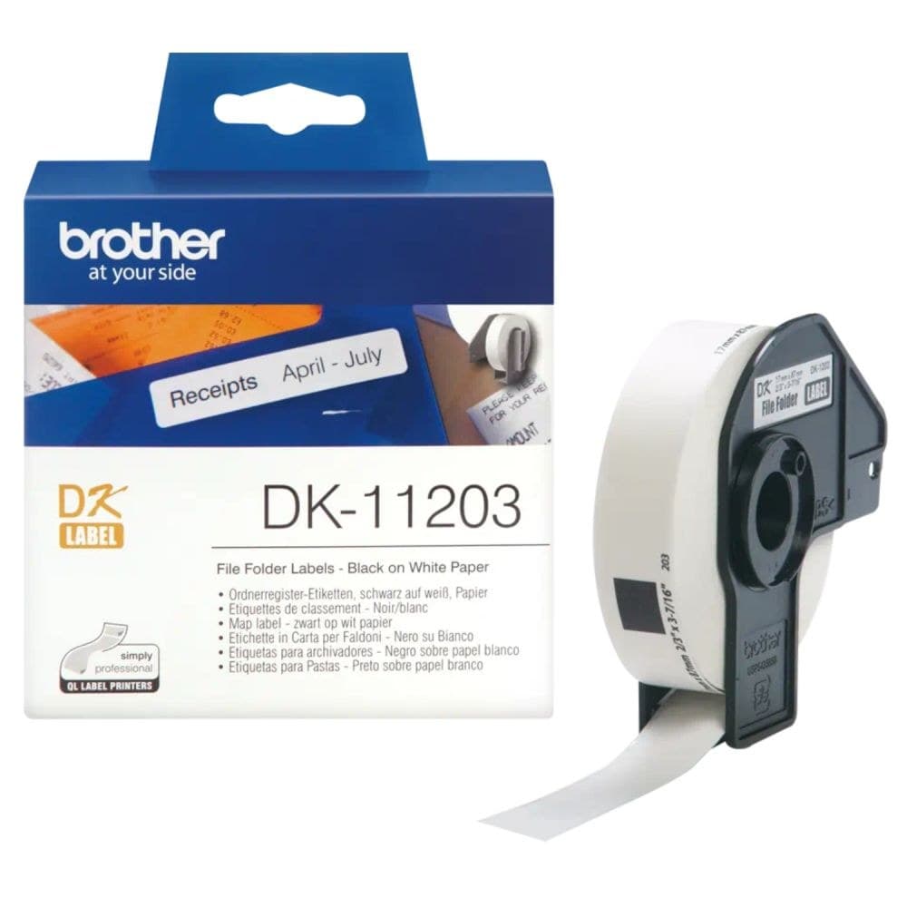Brother DK11203 File Folder Labels - Image 1