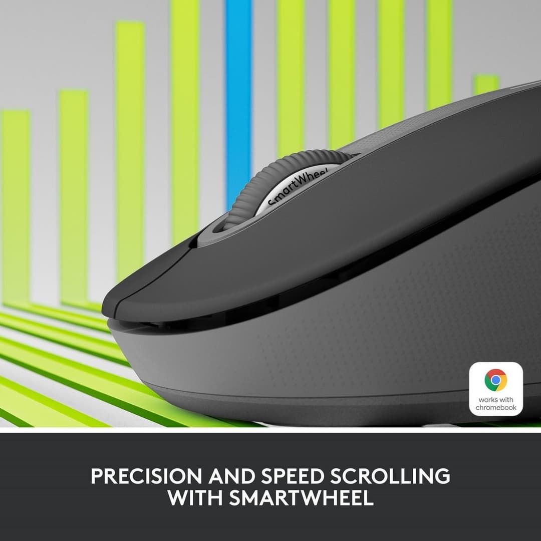 Logitech M650 Left Handed Wireless Mouse - Black - Image 2