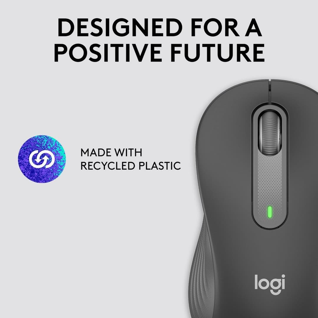 Logitech M650 Left Handed Wireless Mouse - Black - Image 5