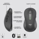 Logitech M650 Left Handed Wireless Mouse - Black thumbnail 6