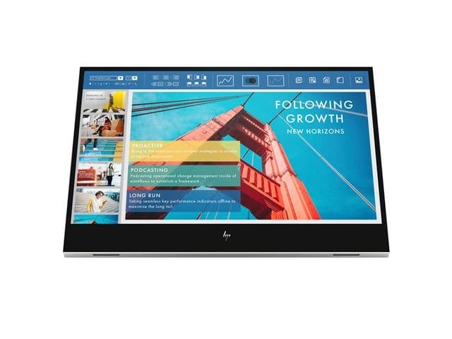 HP E14 G4 14" Full HD USB-C Portable Monitor Silver - Image 2