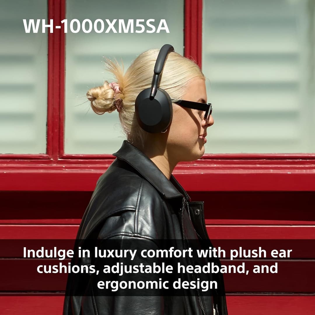 Sony WH-1000XM5SA Special Edition Wireless Noise Cancelling Over-Ear Headphones Bluetooth Hi-Res Audio - Black - Image 6