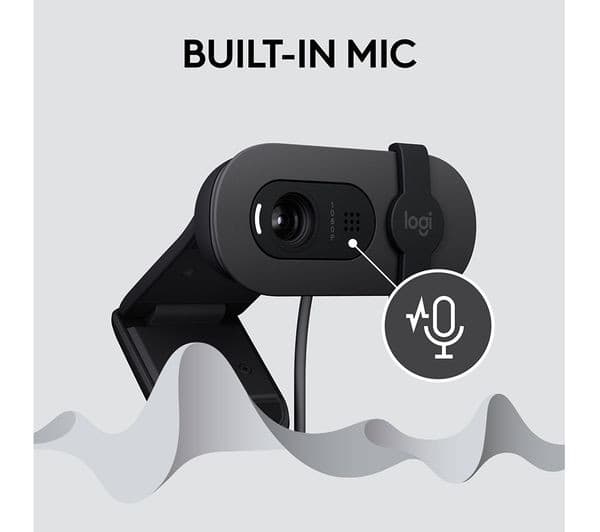 Logitech Brio 100 Full HD 1080p Webcam - Graphite - Image 5