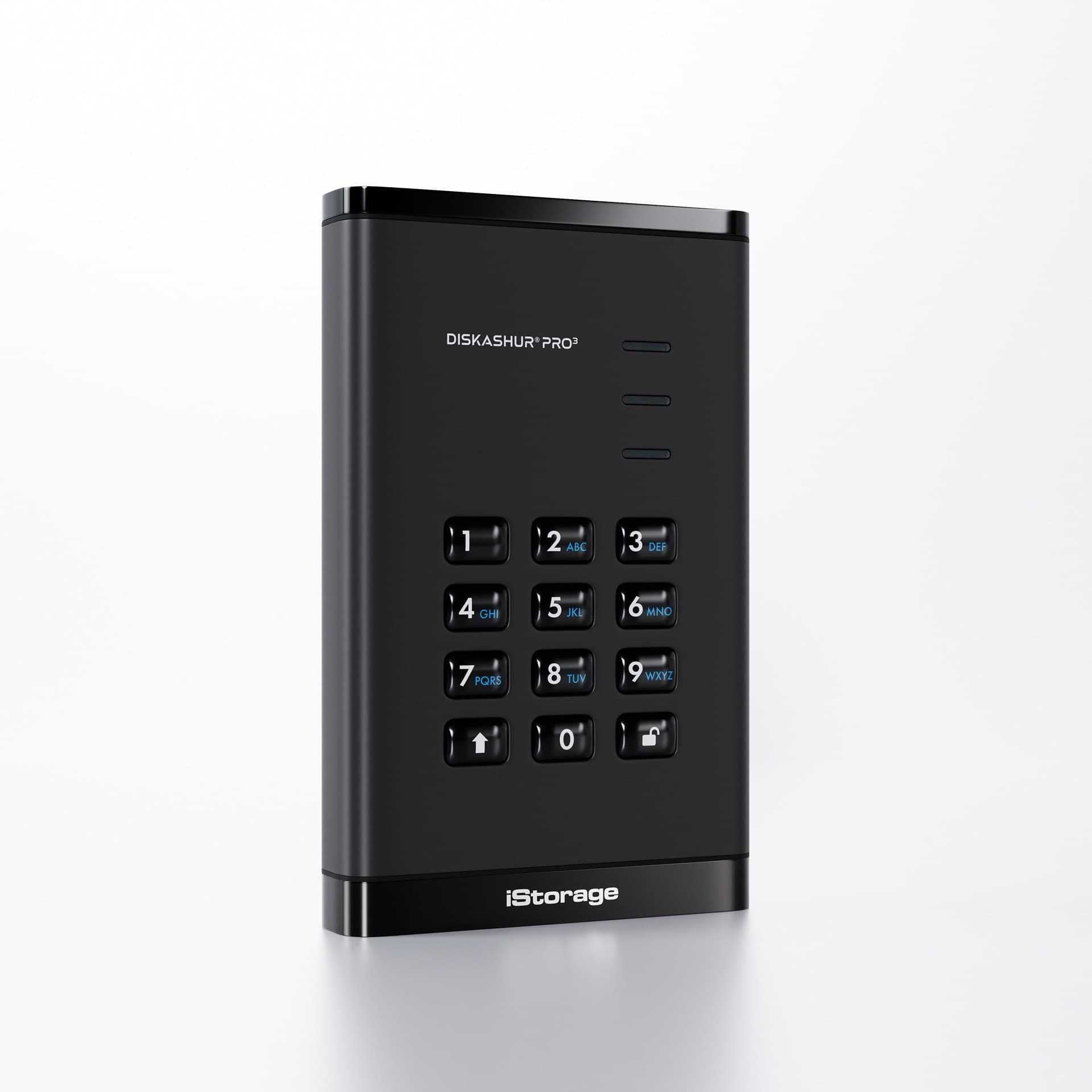 iStorage diskAshur PRO³ HDD 500GB | Secure Portable Hard Drive |FIPS 140-3 Level 3 compliant | AES-XTS 256-bit Hardware Encryption | PIN protected | OS & Platform Independent |GDPR, TAA Compliant|Brute force hack defence | Dust/Water Resistant