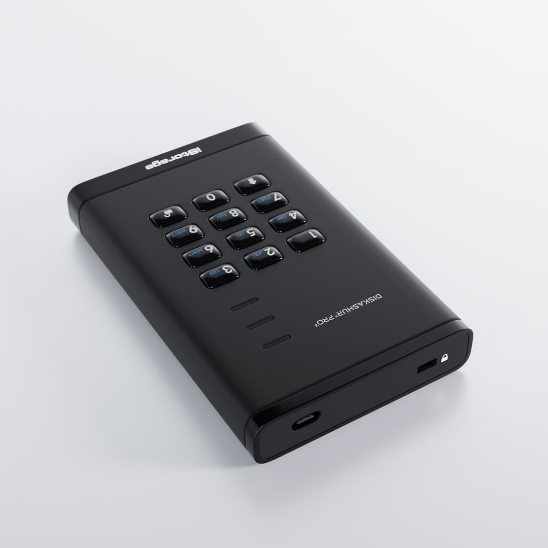 iStorage diskAshur PRO³ HDD 500GB | Secure Portable Hard Drive |FIPS 140-3 Level 3 compliant | AES-XTS 256-bit Hardware Encryption | PIN protected | OS & Platform Independent |GDPR, TAA Compliant|Brute force hack defence | Dust/Water Resistant - Image 3