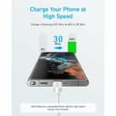 Anker USB Cable A81F7G21, White, 3 m, Brand EAN: 0194644122515 thumbnail 4