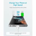 Anker USB Cable A81F7G21, White, 3 m, Brand EAN: 0194644122515 thumbnail 5