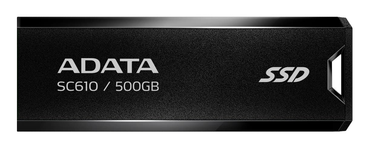 ADATA SC610 USB 3.2 Gen 2 Type-A External SSD 500GB - Black