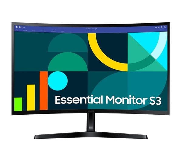 SAMSUNG LS27D366GAUXXU Full HD 27" Curved VA LCD Monitor - Black - Image 1