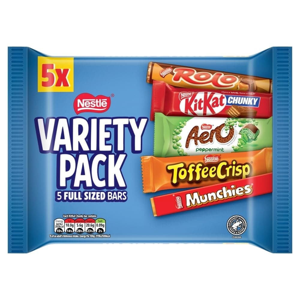 Nestlé Variety Milk Chocolate Bar Multipack 218g - Image 3