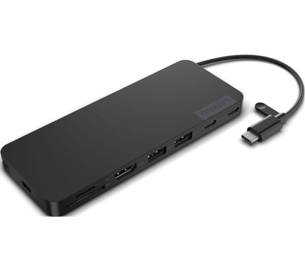 Lenovo Slim 8-Port USB Type-C Hub Black