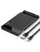 UGREEN 2.5 inch SATA Hard Drive Enclosure - USB-C, Tool-Free HDD/SSD Caddy, with USB-A to USB-C Cable thumbnail 1