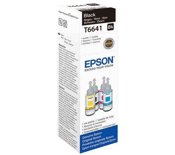 Epson T6641 - black - original - ink refill - Image 1
