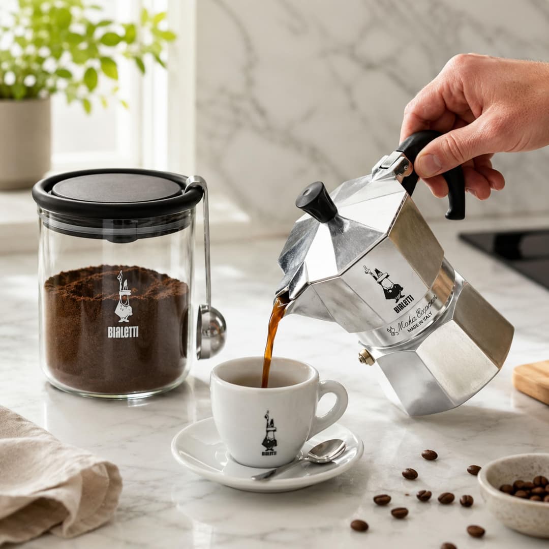 Bialetti Moka Coffee Jar 250 g Coffee Storage Jar - Clear - Image 6