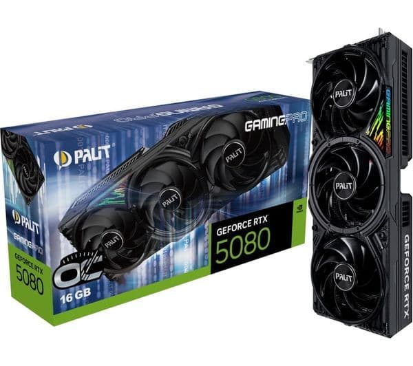 Palit GeForce RTX 5080 GamingPro OC 16GB GDDR7 Graphics Card (NE75080S19T2-GB2031A) - Image 2