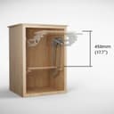 Maclean MC-497 Built-In Extendable Kitchen Shelf - Silver thumbnail 6