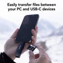 Lexar Dual-Slot USB-A/C Reader - Black thumbnail 4