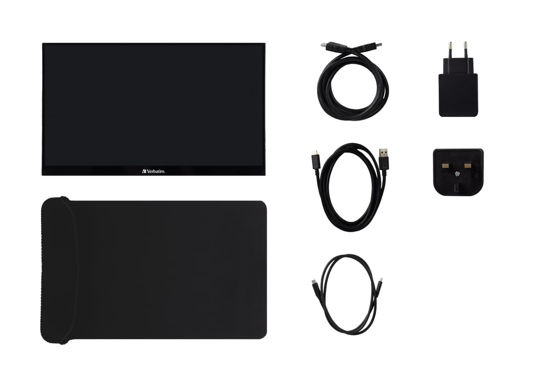 Verbatim PMT-14 Portable Touchscreen Monitor 35.6 cm (14") 1920 x 1080 pixels Full HD IPS LCD Black (49591) - Image 3