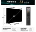 Hisense A6Q 4K UHD HDR Smart LED TV with Freely - 85-inch (85A6QTUK) thumbnail 2
