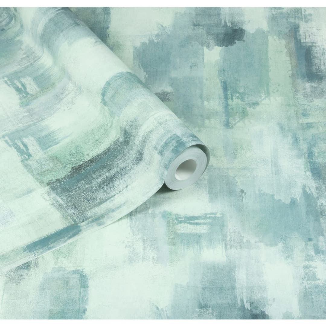 Arthouse Esselle Painterly Pattern Wallpaper - Blue - Image 2